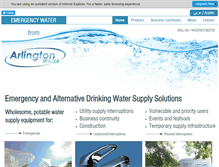 Tablet Screenshot of emergencywater.co.uk